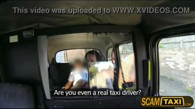 Sexy natural busted amateur harmony scammed in taxi