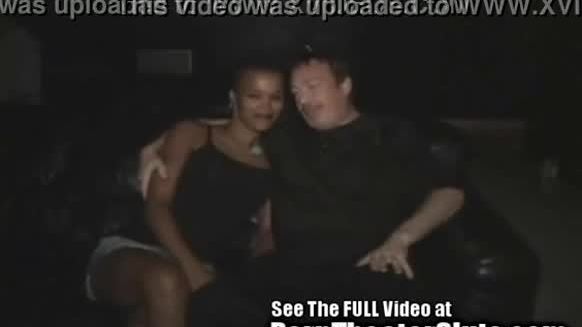 Ebony slut wife in public porn theater
